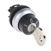 Eaton 216900 Schlüsseltaste, 3 Stellungen, Rastend, Schwarz