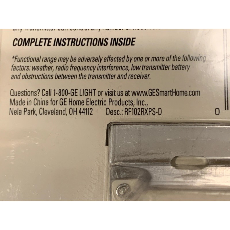 GE NEW GE SmartHome Wall Switch SmartRemote Plus Receiver Module
