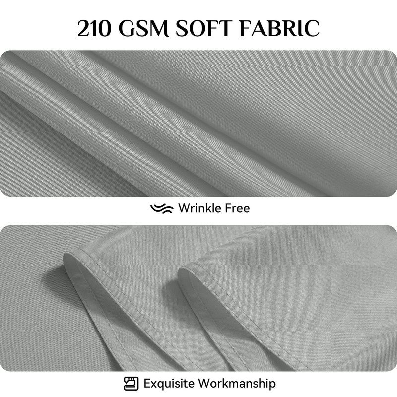 Softalker Grey large Table Cloths Wipe Clean 137x274 CM Table