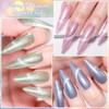 MEET ACROSS Gel Nail Polish Set, 6 Colors Cat Eye