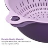 sourcing map Kitchen Strainer Colander Bowl Set, Small Double Layer