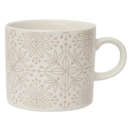 Hogdseirrs 井澤コーポレーション(Izawa Corporation)フラワーモザイク マグ ベージュ 20717