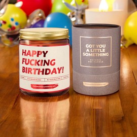 Happy Birthday Candle | Funny Birthday Gift Ideas for Best Friend, Coworker, Sister, Brother, Mom, Dad, Men or Women, Him or Her - Cool Bday Present for 21st/25th/30th/40th Birthday