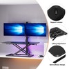 Decoholic Black Small Single 32 inch Scissors Lift Keyboard and