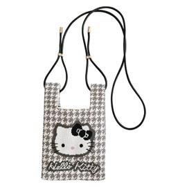 Route 8397 Baby Loo Pochette Mini Tote Bag with Shoulder Bag IP BR Knit Sanrio Characters B, 01 houndstooth/houndstooth