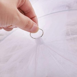 Mayoii Mosquito Net for Bed 250cm Bed Canopy for Single Bed Double Bed Baby Crib Ceiling Dome Mosquito Net with Ceiling Hook (Blue)