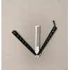 Cal mart NEW Metal Butterfly Dull Balisong Comb Training Practice