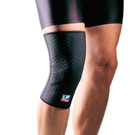 LP Support 706CA Knie-Bandage - Kompressionsbandage, Größe:XL, Farbe:schwarz