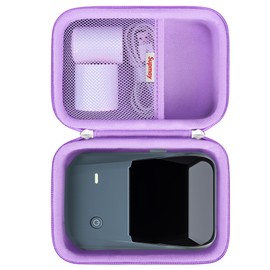 Supmay Hard Carrying Case for NIIMBOT B1 Label Maker Machine, Thermal Label Printer Storage Travel Holder fit Label Tape, Charging Cable, User Manual, Purple