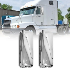 Chrome Left Side Door Mirrors Cover Fit For 2005-2017 for Freightliner Century for Columbia Truck Side Mirrors Covers
