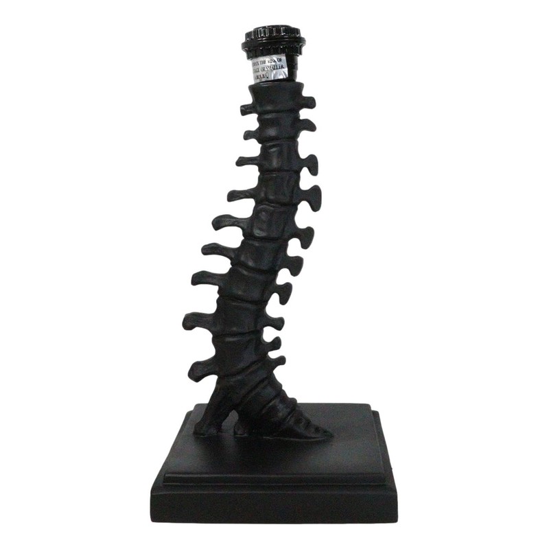 Ebros Gift Gothic Ossuary Black Vertebrae Back Bones Spine Skeleton