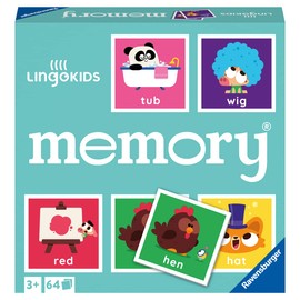 Ravensburger Lingokids Memory for Kids Ages 3 and Up – A Fun & Fast Picture Matching Game