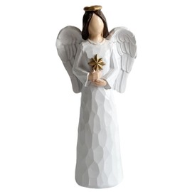 Guardian Angel Statue/Angel Figurine,Resin Sculptured Guardian Figurines & Angel Sculpture,Home Decor for Expressing Love Remembrance Healing Friendship or Prayer