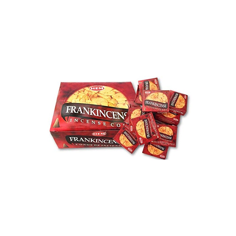 HEM Incense, Frankincense Cone Type, 1 Case (1 box of