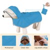 Olsdeeool Adjustable Waterproof Dog Raincoat with Reflective Strip, Lightweight Hooded