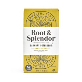 Root & Splendor Ultra Concentrated All Natural Laundry Detergent Liquid - Plant Based, Enzymatic Laundry Soap, Swell Scent, 1 Liter, 67 Loads