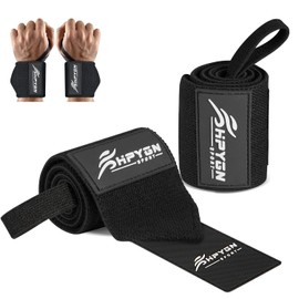 Wrist Wraps, Wrist Straps for Weightlifting, Bodybuilding, Benching, Strength Training, Crossfit- Thumb Loops with Adjustable Straps, Workout Wrist Support for Men and Women(1Pair)