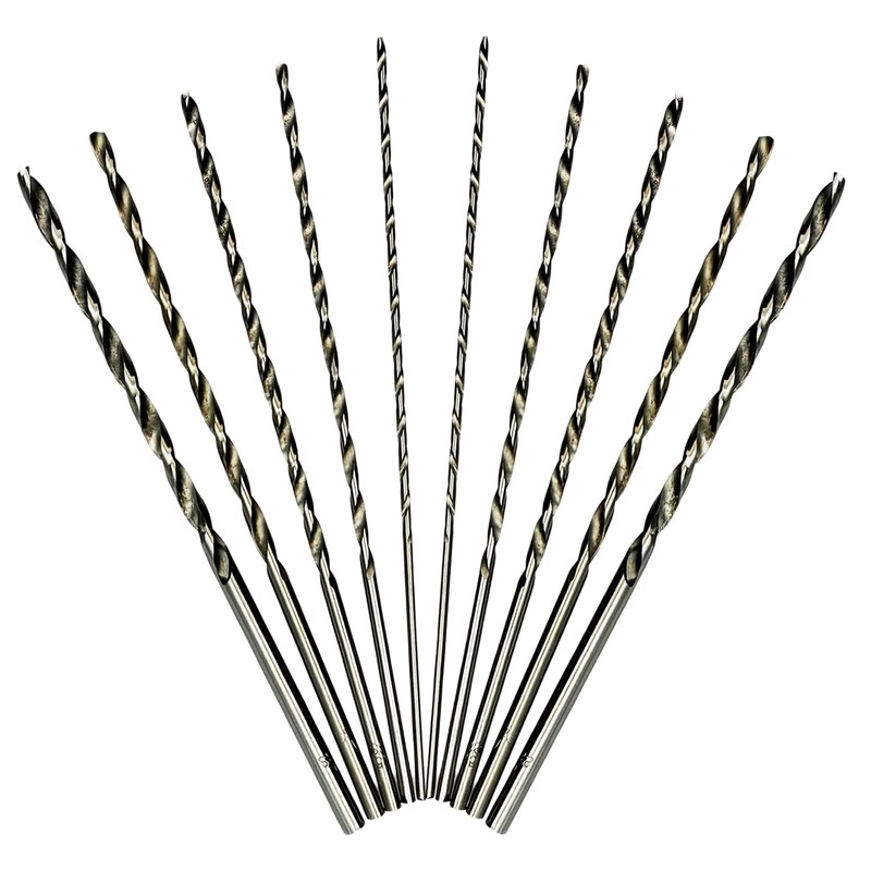 10 Piece 150mm Extra Long High-Speed Steel Twist Drill Bit