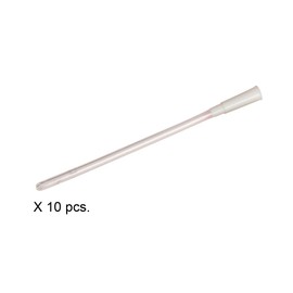 HealthAndYoga(TM) Enema Supplies – Discomfort-Free, Medical Grade Colon Tips- Short, Flexible Rounded End for Smooth Insert - Saver Pack - Set of 10 (12 FR)