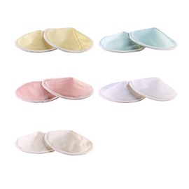 10pcs Nursing Pads Washable Organic Bamboo Nursing Pads,Reusable Soft Absorbent Breast Pad (Multicoloured 3D)