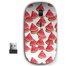 2.4G Ergonomic Portable USB Wireless Mouse for PC, Laptop, Computer, Notebook with Nano Receiver ( Watermelon Slices )