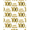 Brainbox Candy 100th Birthday Wrapping Paper - 2 Sheets of