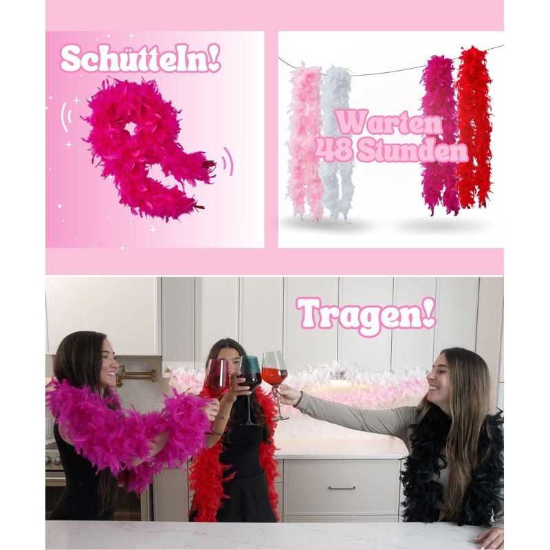 Runesol Feather Boa, black