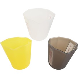 Toyvian 3 Piezas Taza Medidora Plegable de Silicona de 250ml con Diseño Portátil y Ahorro de Espacio para Preparación de Comidas y Líquidos