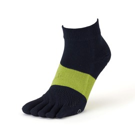 Tabio Racing Run Five Toe Socks, Made in Japan, Running, Marathon, Sports, Non-Slip, nvy, 25.0-27.0 cm
