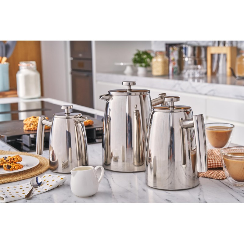 Avanti Modena Twin Wall Stainless Steel Coffee Plunger, 800 ml