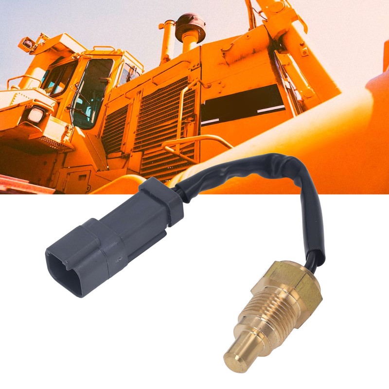 2Pin Excavator Water Temperature Sensor Brass High Accuracy Robust Water