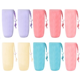 Yoblink 10 PCS Soap Bag,Exfoliating Mesh Bar Soap Pouch,Soap Bags for Soap Bars,Mesh Soap Bag 5 Colors Soap Saver
