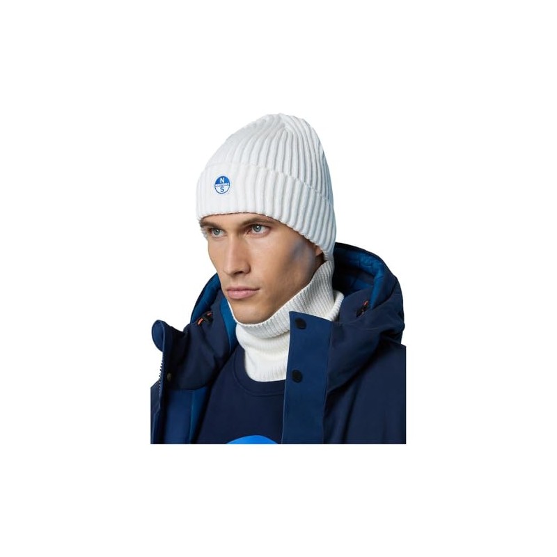 North Sails Logo Beanie One Size, White