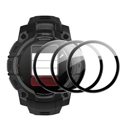 Heioloo [Pack of 3 for G Armin Instinct 3 45 mm Screen Protector HD Flexible Film TPU Screen Protector, Anti-Scratch, Waterproof, Anti-Oil, Ultra Resistant