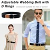 OT-NVWOZR 5 PCS Canvas Belt for Men, Web Fabric Casual