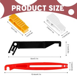 JUGUTA 4 pieces fuse puller, 4 sizes car fuse puller tool made of plastic car fuse puller for replacing fuses in car, motorcycle, truck