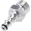 2Pcs Silver Quick Connection Pressure Washer, Hose Adapter for Vax,