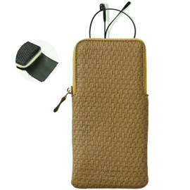 Cockatoo Portable Glasses Case, Drop-Resistant Eyewear Storage Pouch, Slim Soft Case for Sunglasses, Vintage Fenugreek with Cleaning Cloth (Fenugreek)