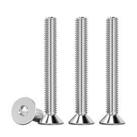 Drenky Pack of 25 M5 x 45 mm Countersunk Screws Stainless Steel V2A VA A2 Allen Screw DIN 7991 / ISO 10642 Countersunk Screws Rustproof Silver Machine Screws Metric Standard Thread