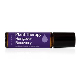 Plant Therapy Hangover Recovery Essential Oil Roll On Blend 100% Pure, Natural, Great for Overall Mood and Energy Boost, 10 mL (1/3 oz)