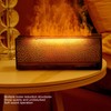 Flame Aroma Diffuser Humidifier Multifunction Alloy Frosted Texture 3 Gears