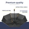 A.Brolly Edinburgh Large Windproof Travel Umbrella - Black, 54 Inch
