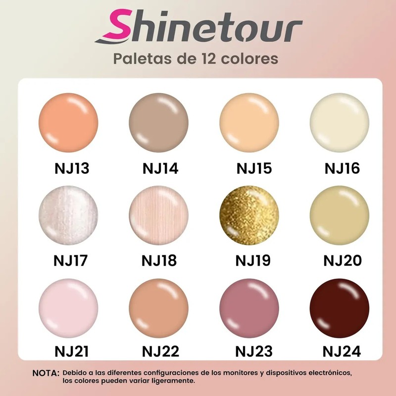 Esmalte En Gel Semipermanente Manicura Profesional 12 Colors