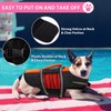 Queenmore Small Dog Life Jacket, Adjustable Pet Life Vest for