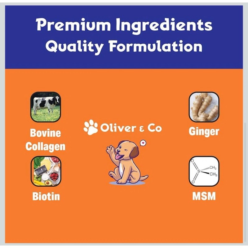 Oliver & Co. 2 Pack of Liquid Collagen for Dogs