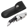 Wine Bottle Opener Leather Case, Corkscrew Holster Foil Cutter PU