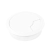 2 pieces - GedoTec® Cable grommet silver