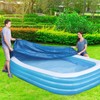 Rectangle Pool Cover, Inflatable Pool Cover Underground Pool Cover Dust