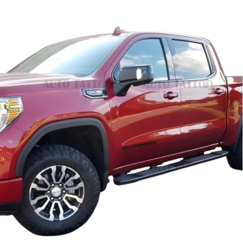 1-PC Sierra Badge Emblem in Glossy Black Finish for GMC