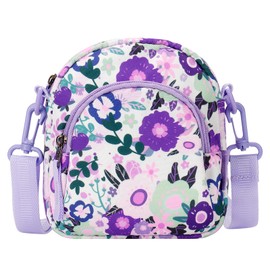 Choco Mocha Girls Purses for Kids Crossbody Bag Little Girls Cute Purse Bag Kids Gifts Age 3 4 5 6 7 8 9 10, Flower-purple